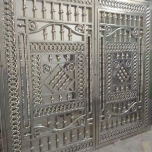 SS Pipe And Sheet Boundry Gate